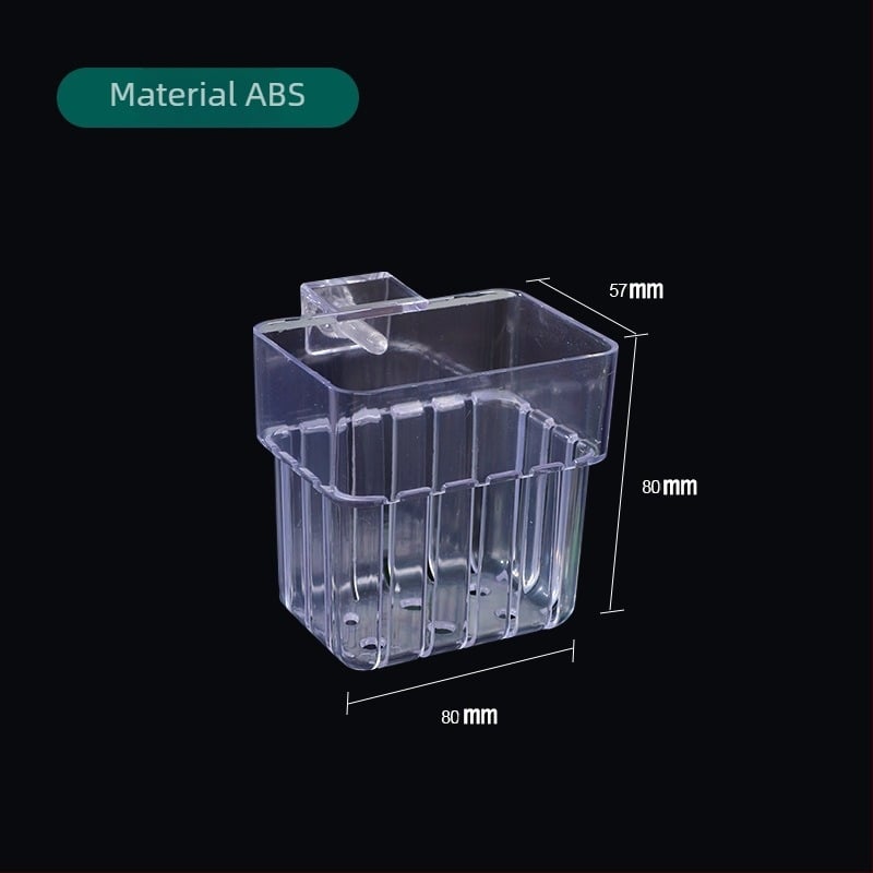 Coș de plantare hidroponic pentru acvariu montat pe perete (ABS; Origine: Guangzhou; Greutate: 40 g; Categoria: Echipamente acvaristice)