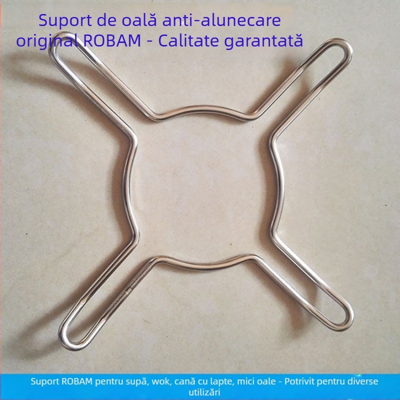 Suport din oțel inoxidabil pentru aragaz, suport pentru wok și oală de lapte, anti-derapant, design universal cu patru sau cinci gheare