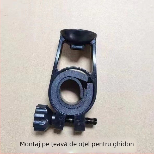 Suport pentru telefon pentru motocicletă, bază din aliaj de aluminiu, pentru oglindă retrovizoare și ghidon