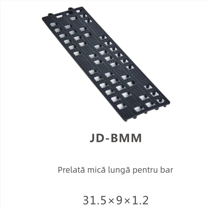 Set de unelte pentru bar: sticlă de antrenament, covoraș pentru bar, cutie cu sare, cutie cu fructe, clemă pentru gheață, lopățică pentru gheață și ceașcă shaker — JD Brand, plastic, stil modern minimalist, lansat primăvara 2013, ambalaj individual.