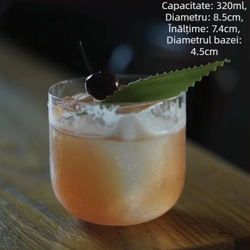 Pahar de cocktail în stil japonez, din sticlă, capacitate 301–400 ml, posibilitate imprimare logo, design simplu