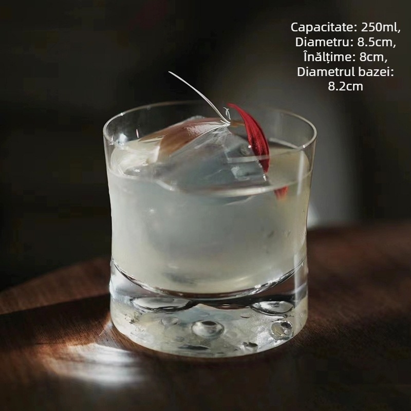Pahar de cocktail în stil japonez, din sticlă, capacitate 301–400 ml, posibilitate imprimare logo, design simplu