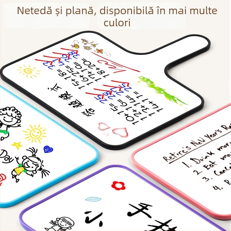 Reverse tablă albă portabilă, cu două fețe, din plastic, cadru și panou din plastic, model FZ-3986, marca Reverse.