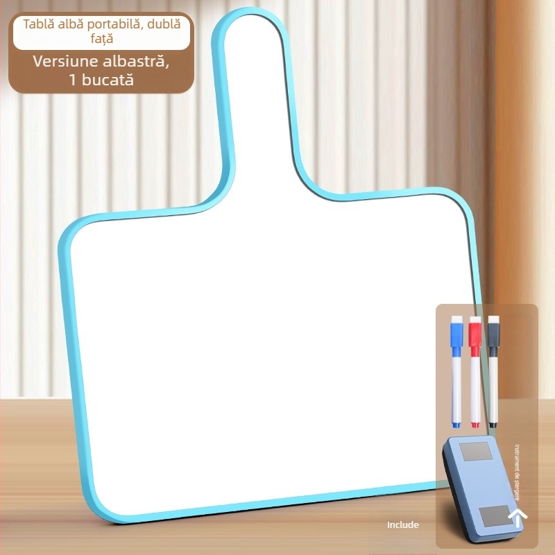 Reverse tablă albă portabilă, cu două fețe, din plastic, cadru și panou din plastic, model FZ-3986, marca Reverse.