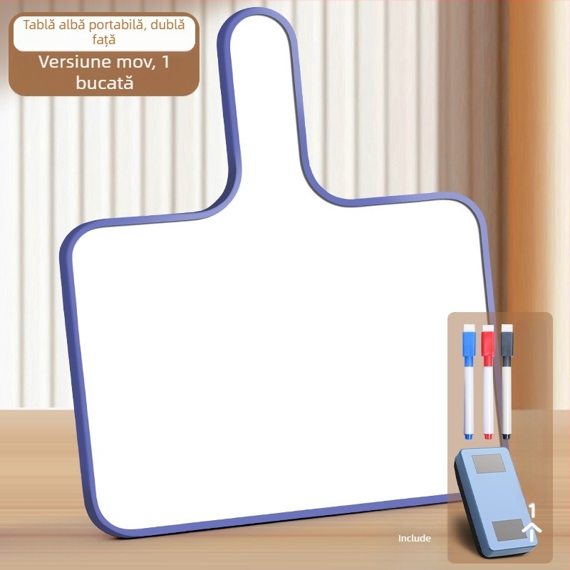 Reverse tablă albă portabilă, cu două fețe, din plastic, cadru și panou din plastic, model FZ-3986, marca Reverse.