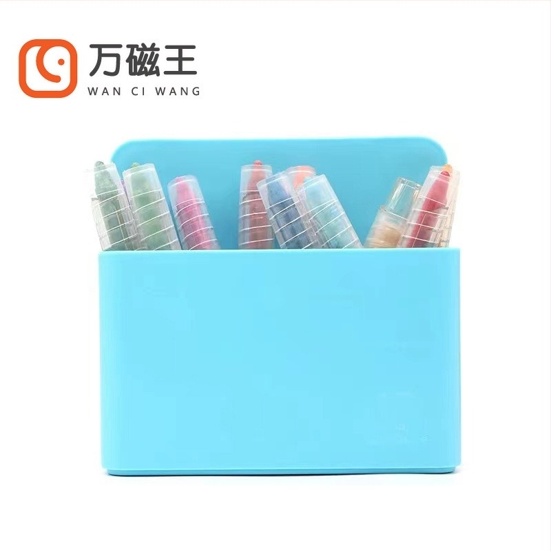 Suport magnetic pentru pixuri - depozitare pentru carioci pentru tablă albă și tablă neagră, montat pe perete, Model wcw-008, din plastic