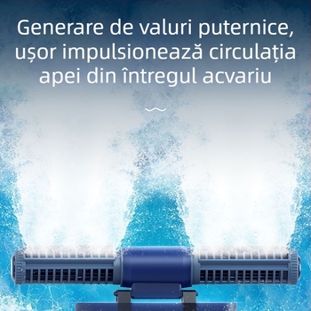 SQG Pompa de circulație pentru acvariu — extrem de silențioasă, frecvență variabilă, submersibil, generator de valuri cu flux transversal