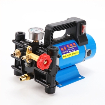 CS Pompă portabilă de înaltă presiune pentru pulverizator electric, cilindru dublu, 12/24/48/60/220V, debit 16 lb/min, protecția plantelor, garanție 1 an