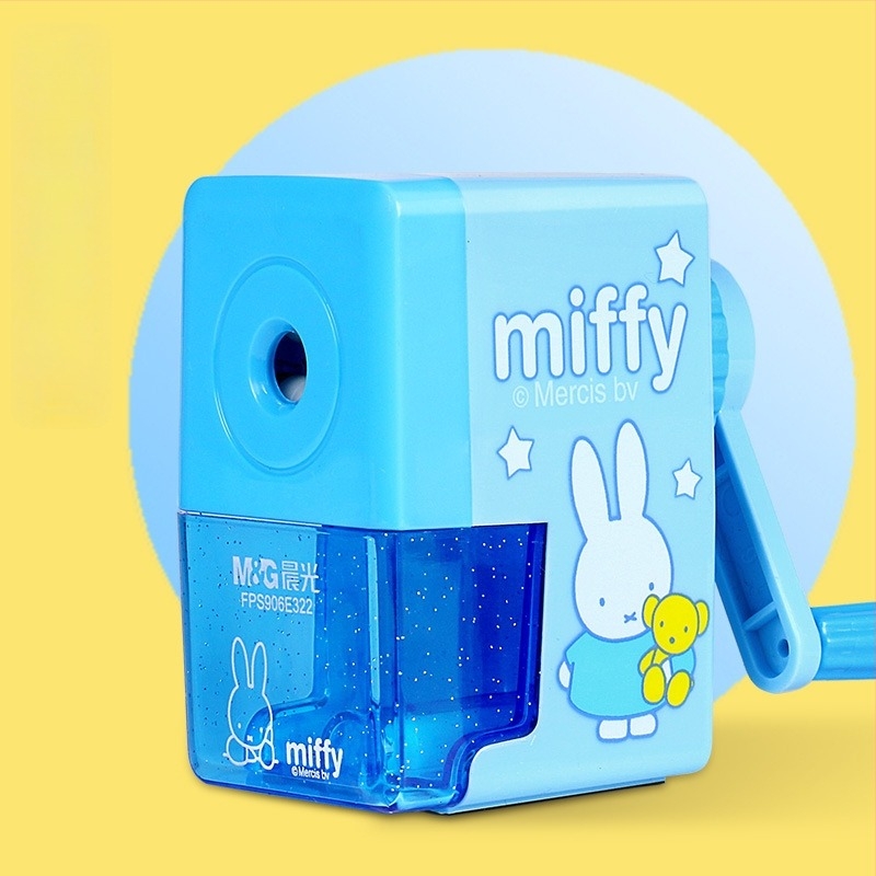 Ascuțitoare de creioane manuală – Miffy, Model 906e2 – Plastic, formă pătrată, 140 g