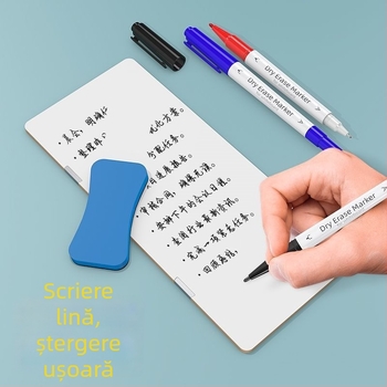 Tablă albă magnetică dublă față pentru monitor, cu note ștergibile