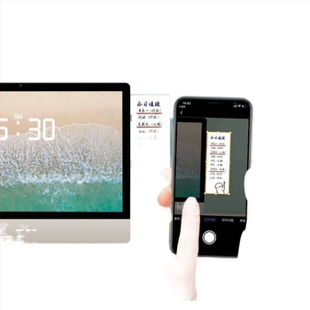 Tablă albă magnetică dublă față pentru monitor, cu note ștergibile