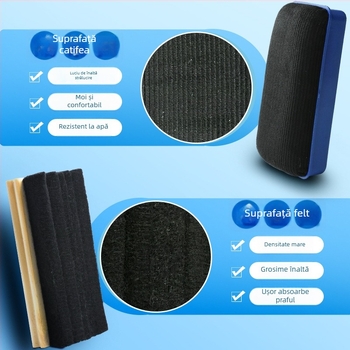 Xin Guo Radieră pentru tablă – spate din lemn; suprafață din felt; marcă Xin Guo