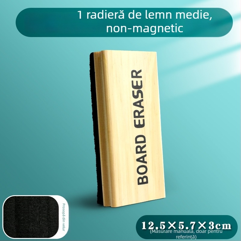 Xin Guo Radieră pentru tablă – spate din lemn; suprafață din felt; marcă Xin Guo