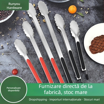 Clește de bucătărie din oțel inoxidabil 430, în formă de floare – multifuncționale, anti-alunecare, rezistente la căldură