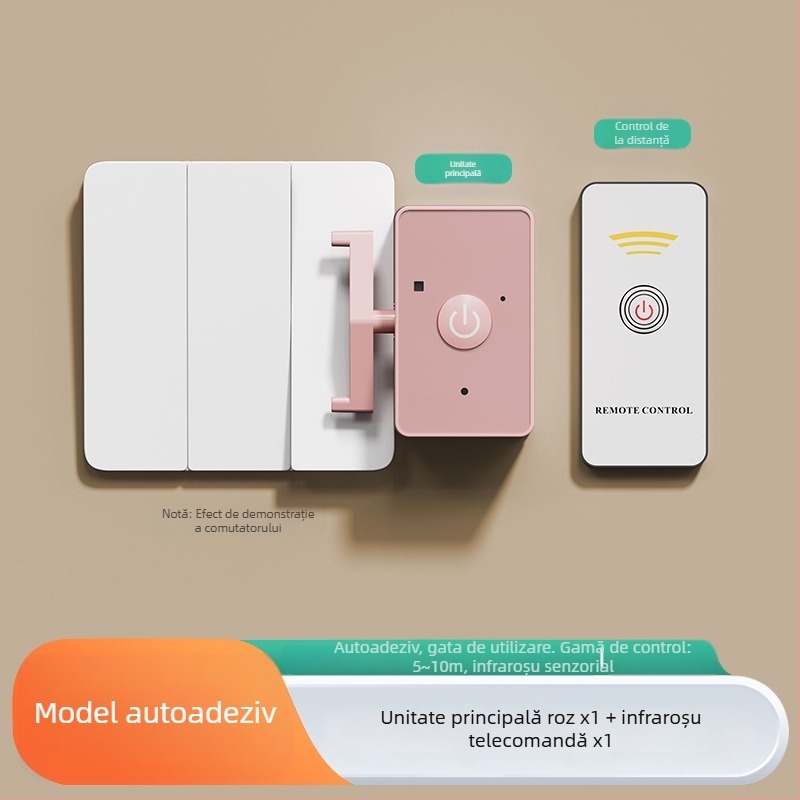 Qida Comutator Wireless cu Telecomandă pentru Cămin/Locuință – IR, 0–40°C