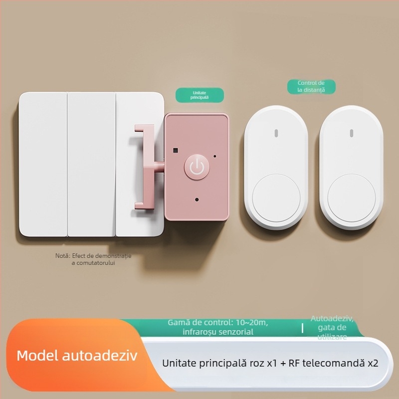 Qida Comutator Wireless cu Telecomandă pentru Cămin/Locuință – IR, 0–40°C