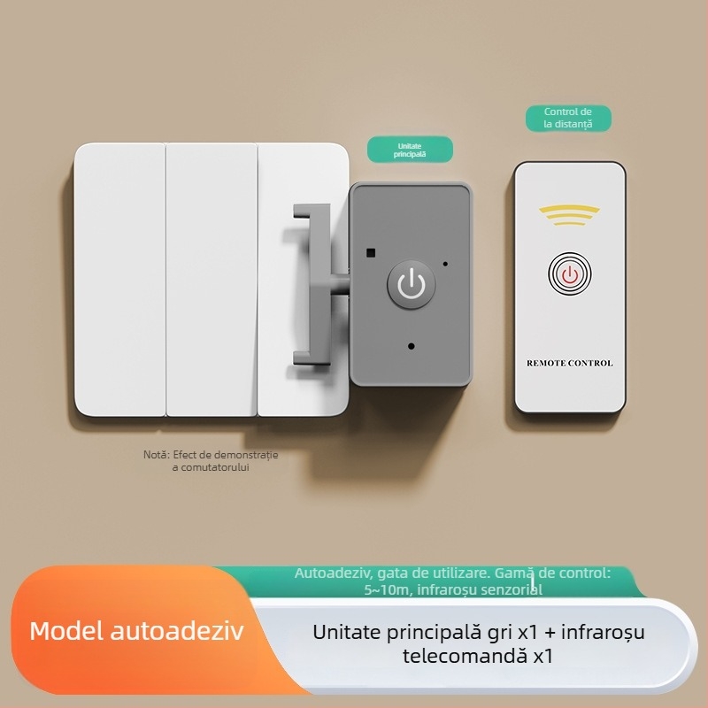 Qida Comutator Wireless cu Telecomandă pentru Cămin/Locuință – IR, 0–40°C