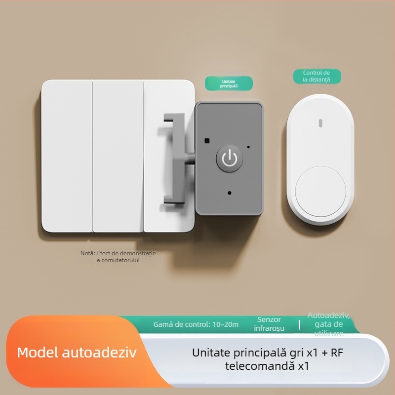 Qida Comutator Wireless cu Telecomandă pentru Cămin/Locuință – IR, 0–40°C