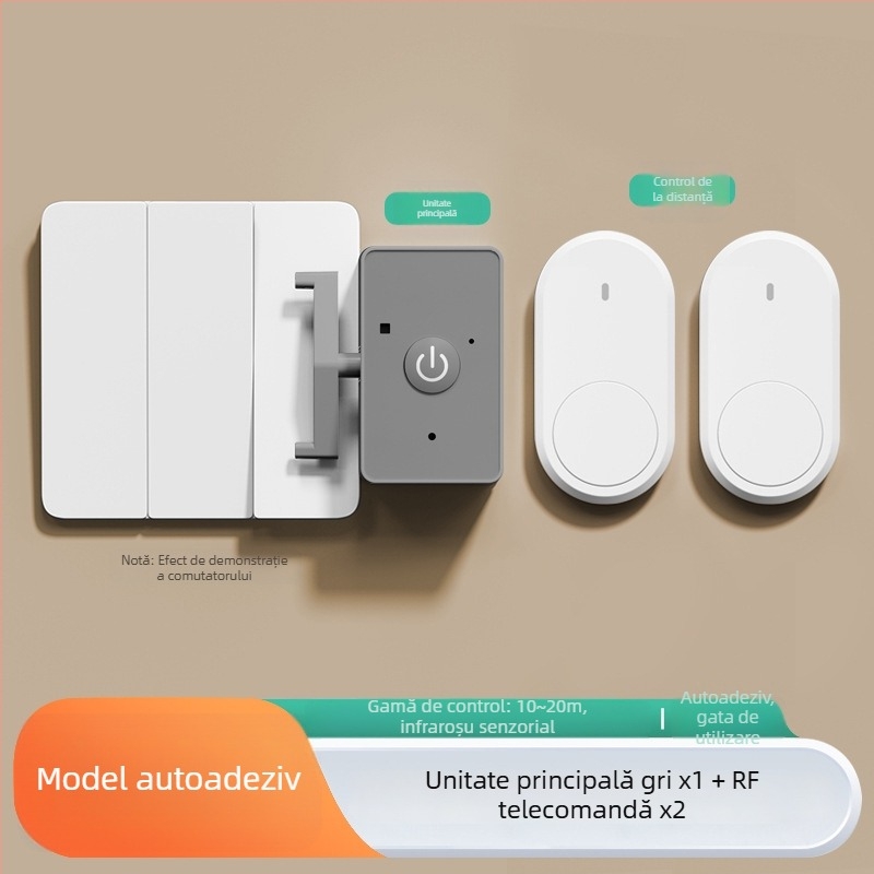 Qida Comutator Wireless cu Telecomandă pentru Cămin/Locuință – IR, 0–40°C