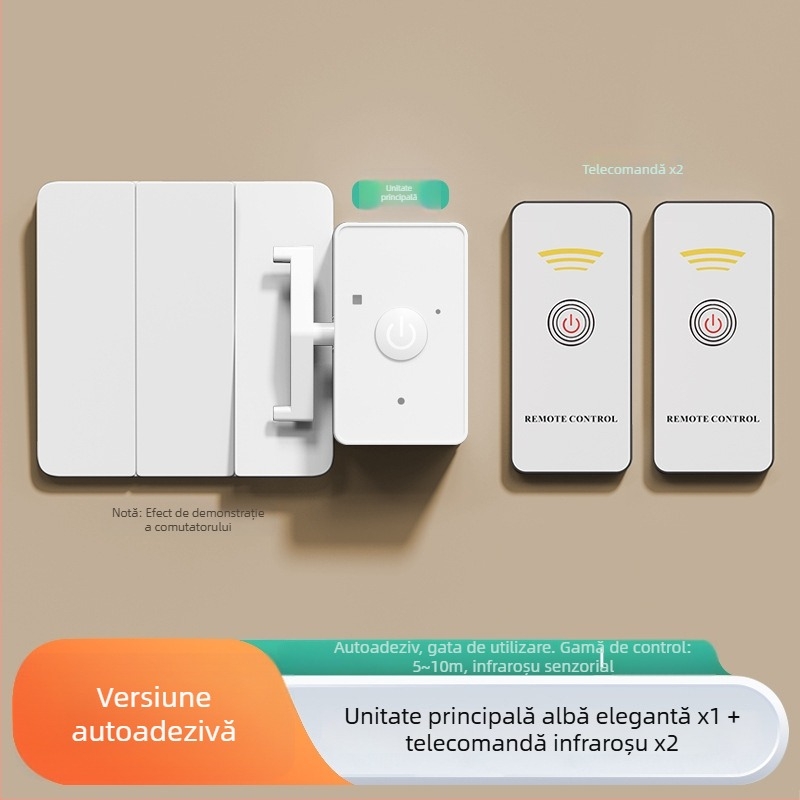 Qida Comutator Wireless cu Telecomandă pentru Cămin/Locuință – IR, 0–40°C
