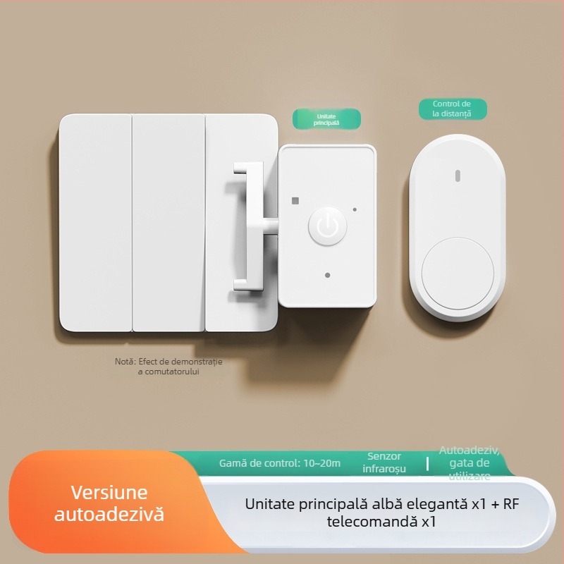 Qida Comutator Wireless cu Telecomandă pentru Cămin/Locuință – IR, 0–40°C