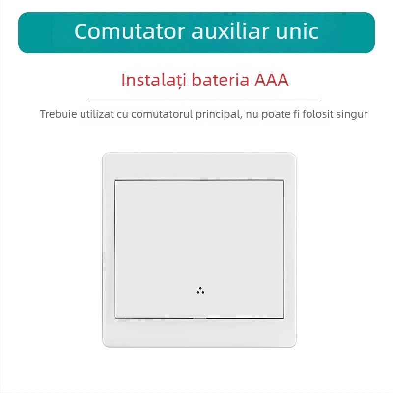 Comutator wireless cu control dual pentru lumina de lângă pat, panou autoadeziv, 220V
