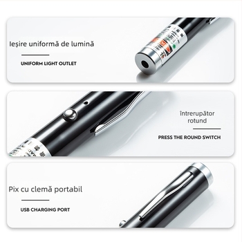 Lumină laser din oțel inoxidabil, rază lungă, mai multe moduri, portabil