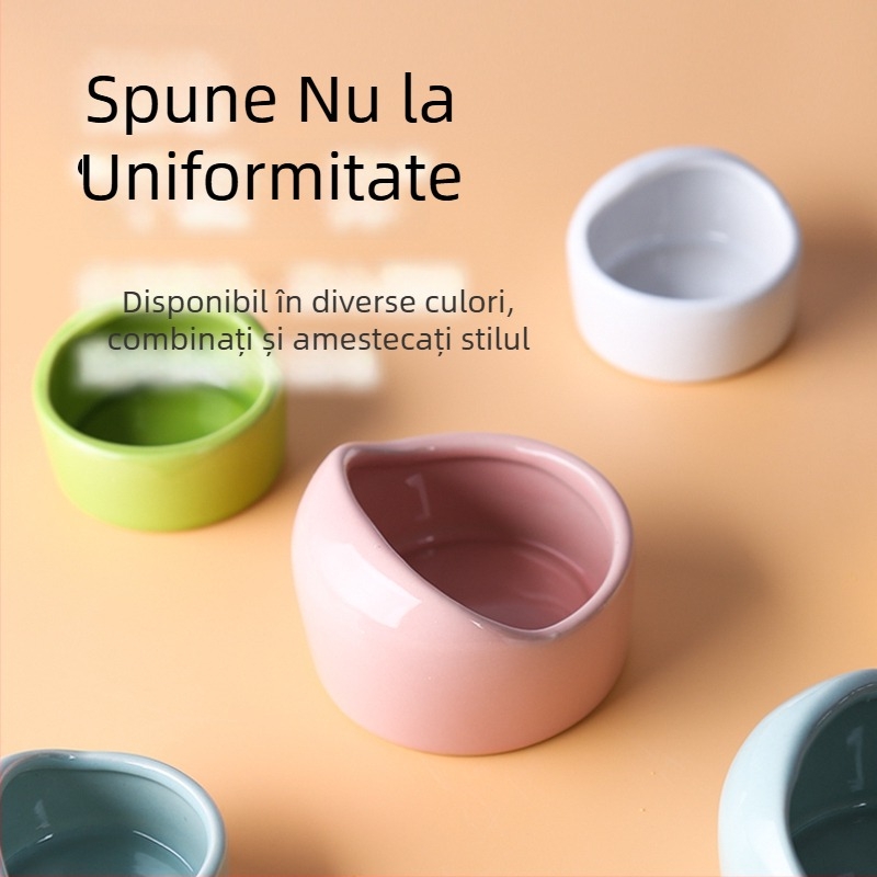 Papagal – Bol ceramic de apă și recipient de hrană pentru cușcă – Material: Alt; Origine: Alt; Potrivit pentru acvariu; Alimentare manuală doar