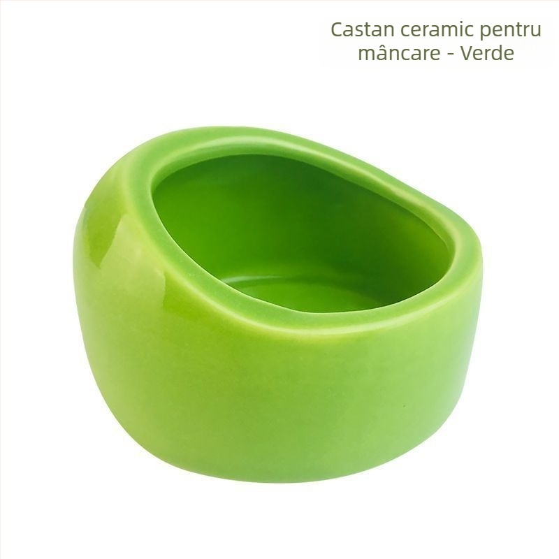 Papagal – Bol ceramic de apă și recipient de hrană pentru cușcă – Material: Alt; Origine: Alt; Potrivit pentru acvariu; Alimentare manuală doar