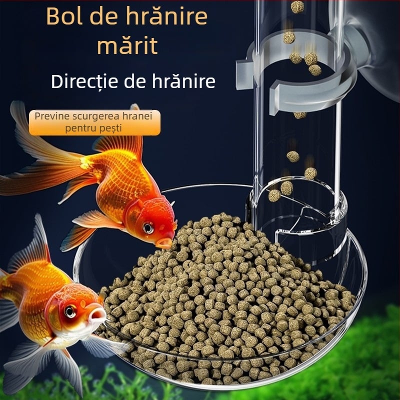 Tub retractabil de hrănire pentru acvariu, pentru pești, creveți și țestoase — hrănire manuală, brand Water Island Chronicle, cutie cu 10 buc.