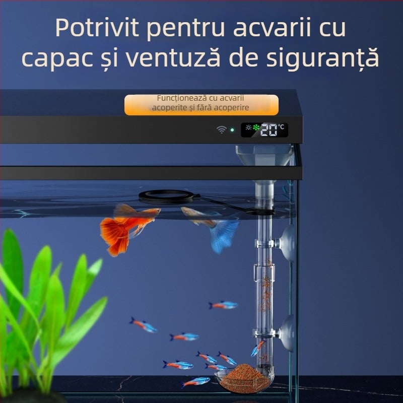 Tub retractabil de hrănire pentru acvariu, pentru pești, creveți și țestoase — hrănire manuală, brand Water Island Chronicle, cutie cu 10 buc.