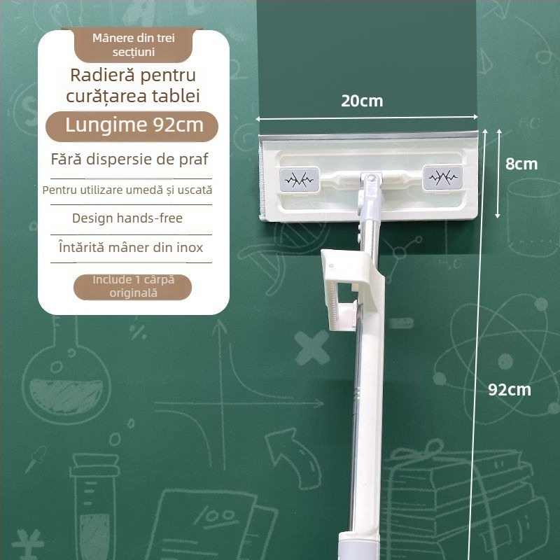 Pânză pentru ștergerea tablei — ștergător special pentru cretă, fără a spăla mâinile, fără praf, utilizare umedă și uscată