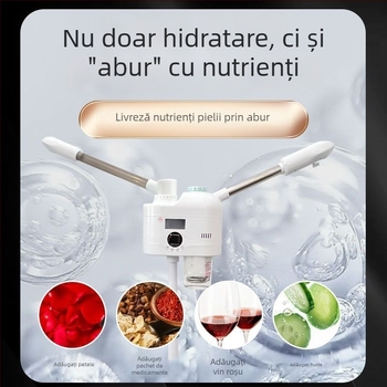 Taidong dispozitiv dual-tub pentru față cu abur cald și rece, 3 niveluri, ceață ≤10 s, fără baterie încorporată