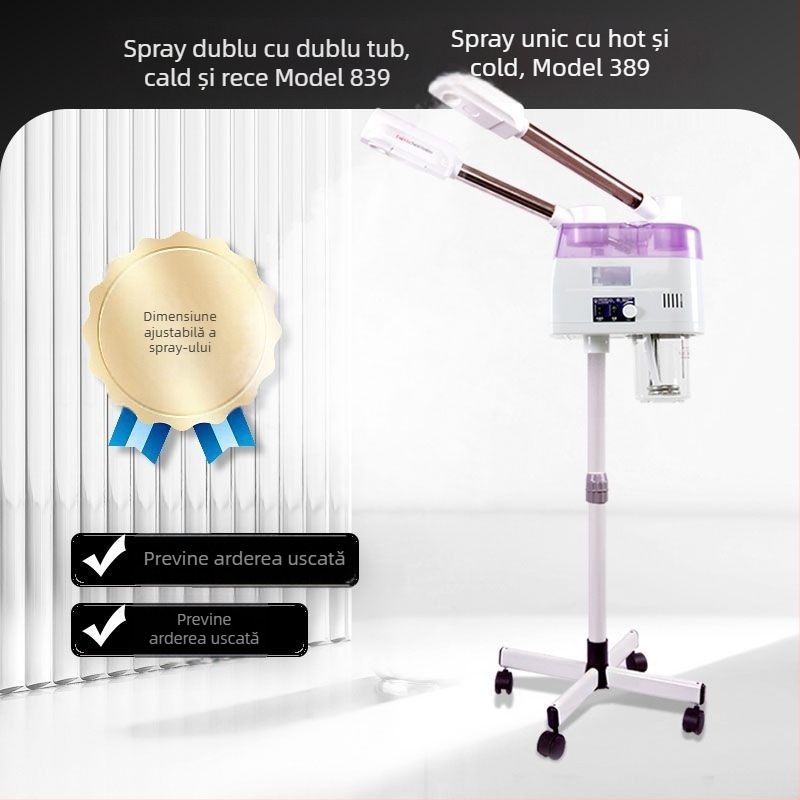 Taidong dispozitiv dual-tub pentru față cu abur cald și rece, 3 niveluri, ceață ≤10 s, fără baterie încorporată