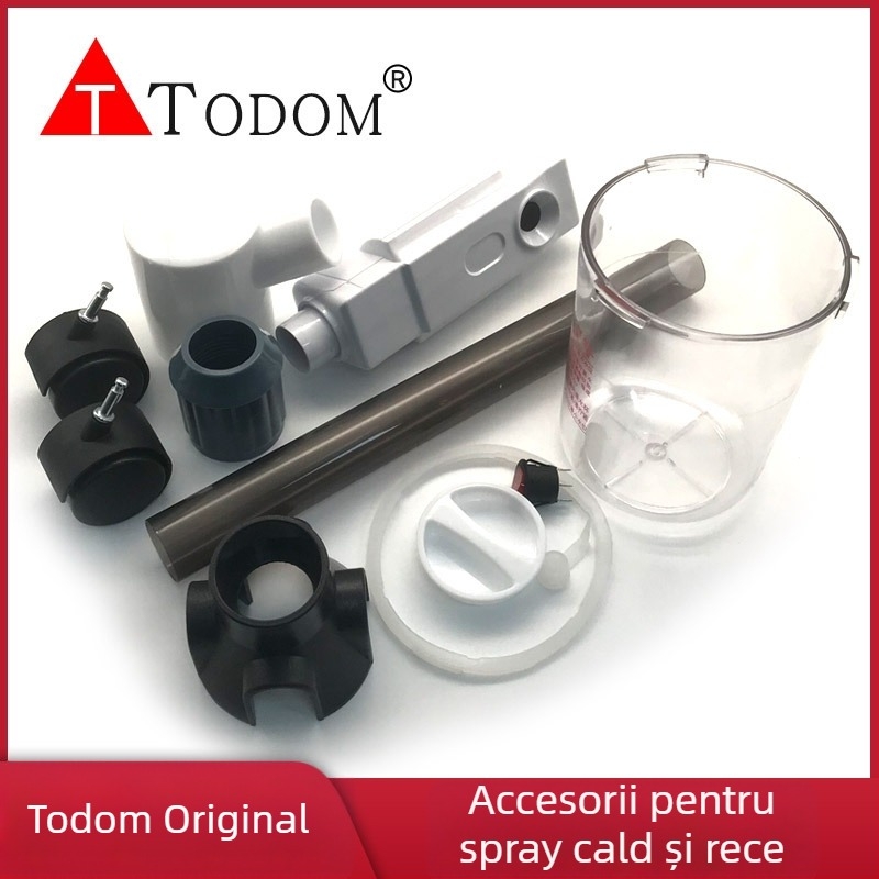 Todom Aparat facial cu abur cald și rece, 3 viteze, spray cald/rece, compresie caldă, fără baterie