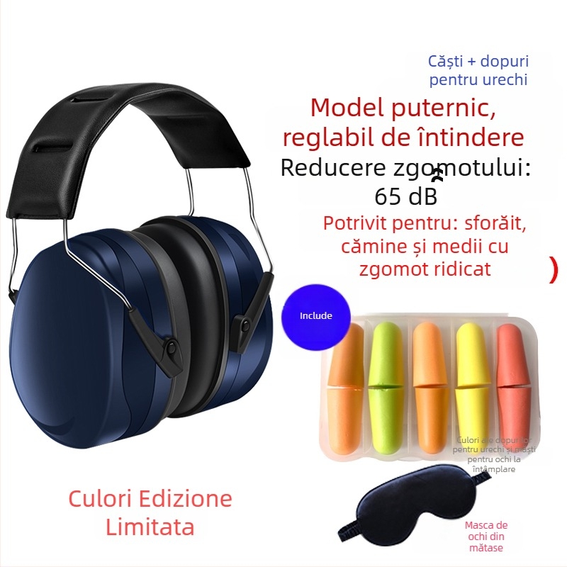 Protecție auditivă pentru somn, Dopuri de urechi anti-zgomot pentru camere în internat, Material: Floare de mătase, Specificații normale