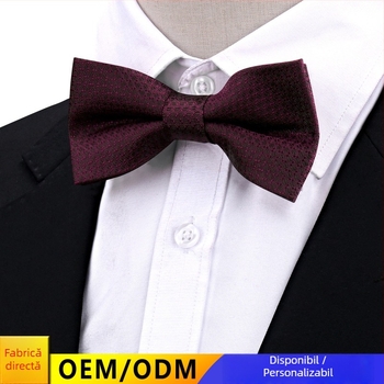 Papion în formă de cashew, dublu strat, model floral jacquard din poliester, unisex, accesorii pentru nuntă