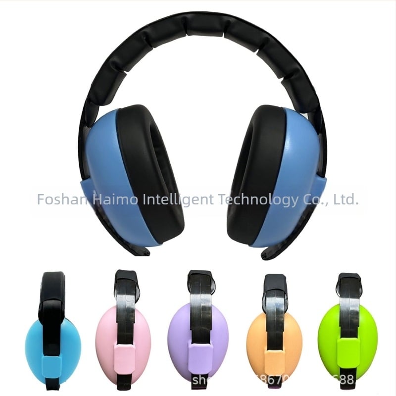 Protecție auditivă pentru bebeluși 0–3–9 ani, reglabilă, ABS, 21 dB reducere zgomot, căptușeală PVC