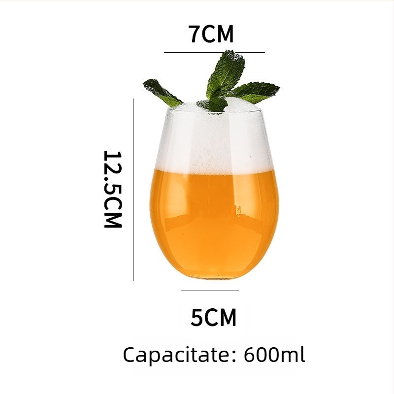 Colin Cup pahar de cocktail – Stil Nordic, sticlă, capacitate 301–400 ml, logo imprimat