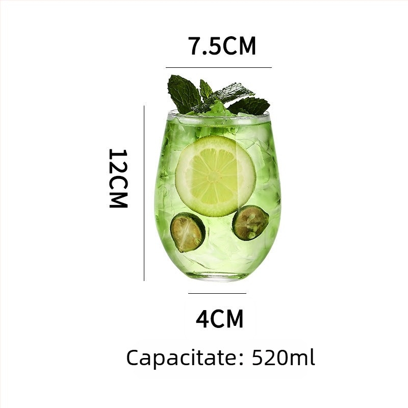 Colin Cup pahar de cocktail – Stil Nordic, sticlă, capacitate 301–400 ml, logo imprimat