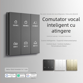 FRFOX întrerupător inteligent cu Bluetooth Mesh 2.0, control dual, 110-220V AC, 10A