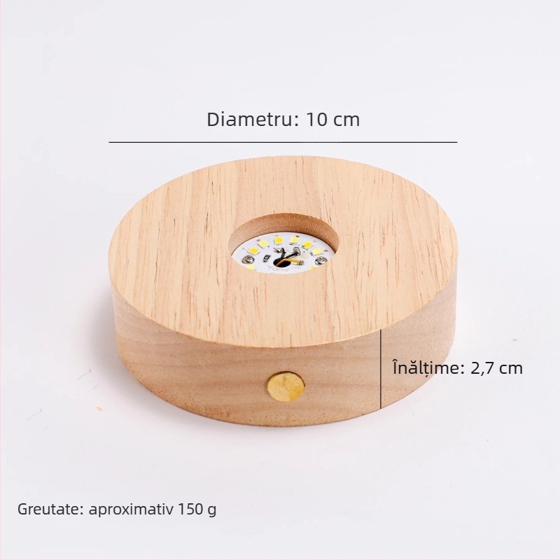 Suport pentru pahare din silicon luminos – formă circulară, model unic, stil modern minimalist, calitate premium, fără alimentare