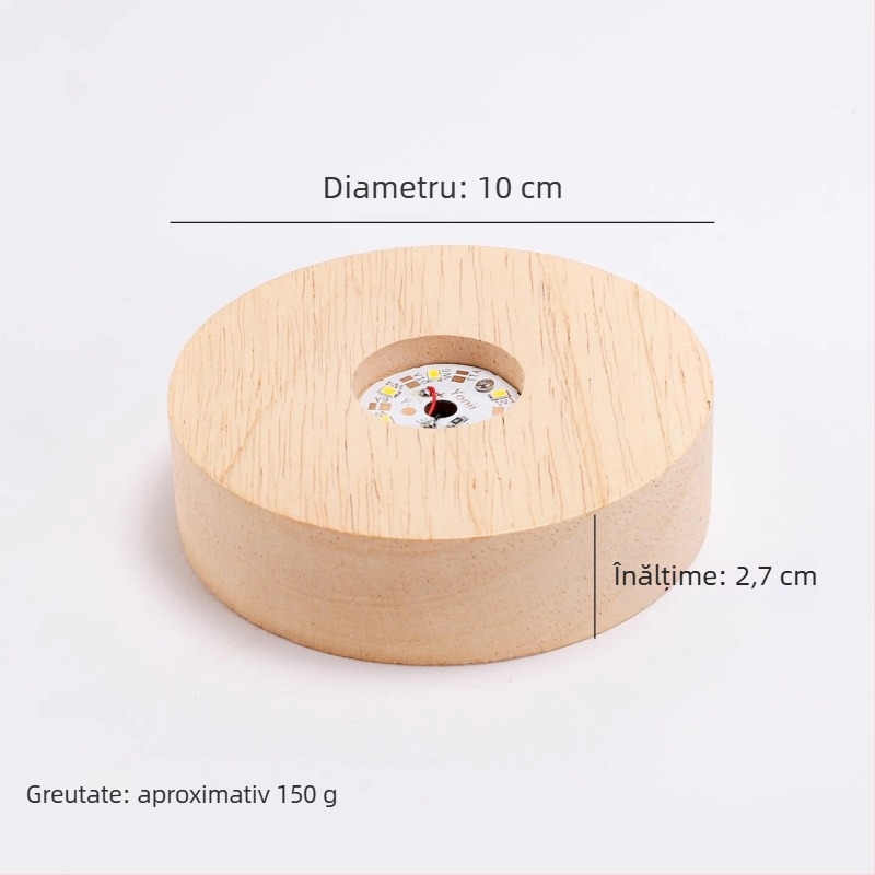 Suport pentru pahare din silicon luminos – formă circulară, model unic, stil modern minimalist, calitate premium, fără alimentare