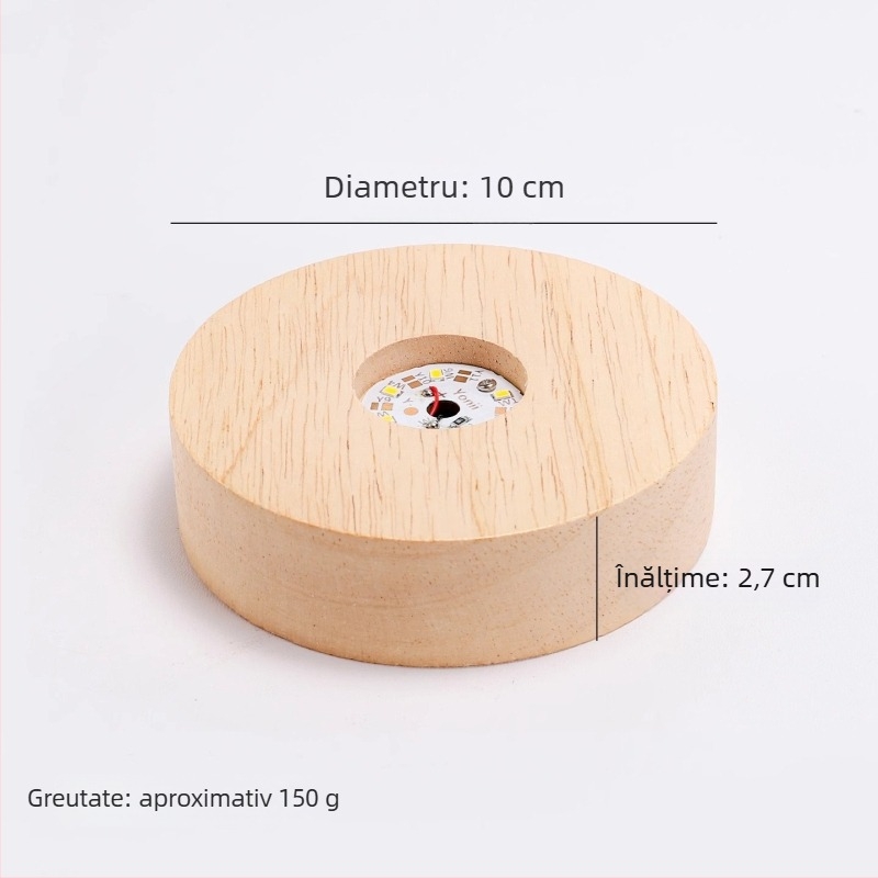 Suport pentru pahare din silicon luminos – formă circulară, model unic, stil modern minimalist, calitate premium, fără alimentare