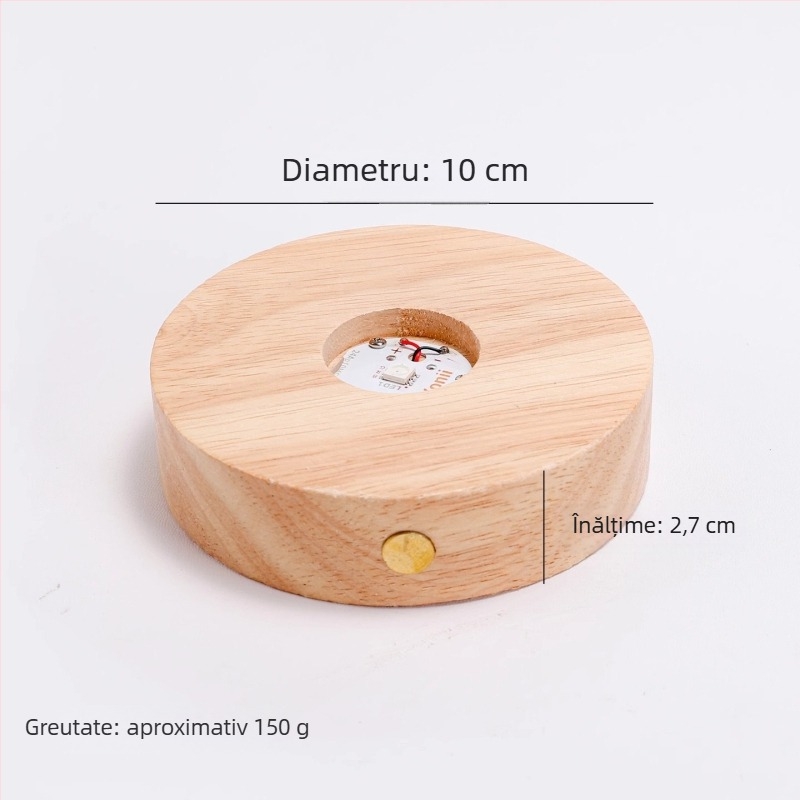 Suport pentru pahare din silicon luminos – formă circulară, model unic, stil modern minimalist, calitate premium, fără alimentare