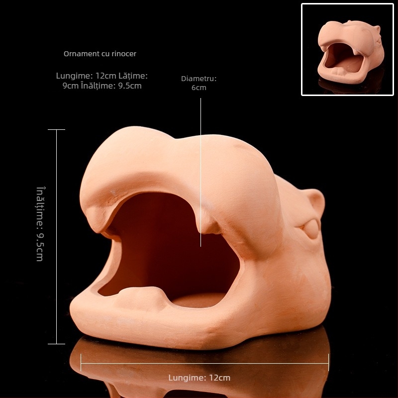 Vas ceramic pentru amenajare acvariu, casă de reproducere; material ceramic; categorie amenajare acvariu; funcție casă de reproducere; scop principal reproducerea peștilor