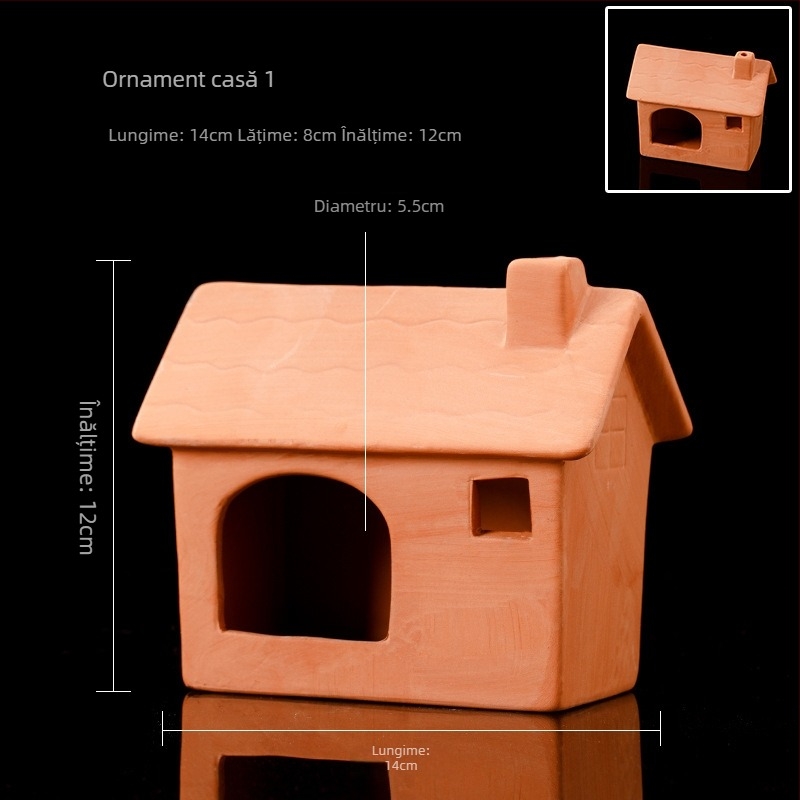 Vas ceramic pentru amenajare acvariu, casă de reproducere; material ceramic; categorie amenajare acvariu; funcție casă de reproducere; scop principal reproducerea peștilor