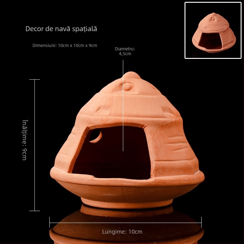 Vas ceramic pentru amenajare acvariu, casă de reproducere; material ceramic; categorie amenajare acvariu; funcție casă de reproducere; scop principal reproducerea peștilor