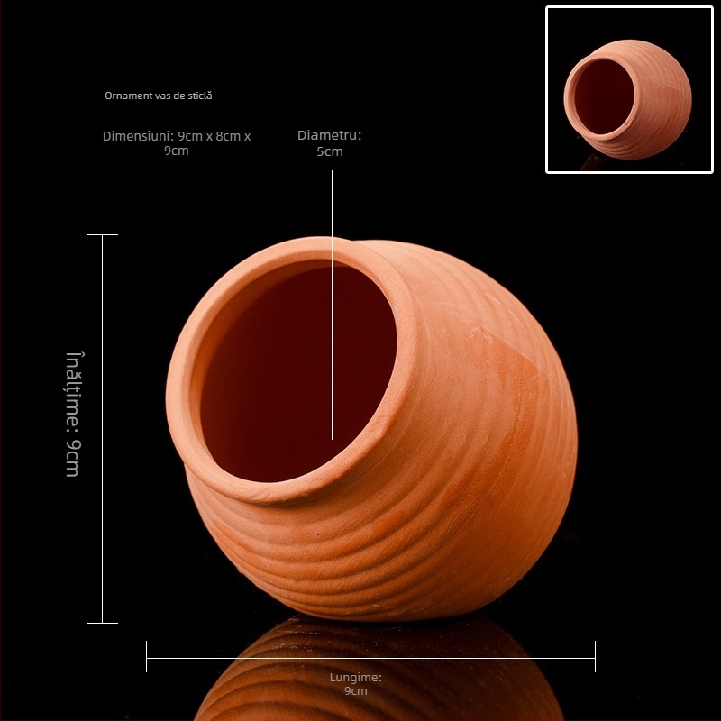 Vas ceramic pentru amenajare acvariu, casă de reproducere; material ceramic; categorie amenajare acvariu; funcție casă de reproducere; scop principal reproducerea peștilor