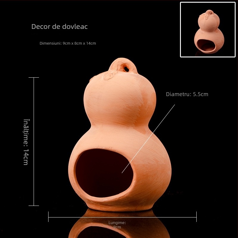Vas ceramic pentru amenajare acvariu, casă de reproducere; material ceramic; categorie amenajare acvariu; funcție casă de reproducere; scop principal reproducerea peștilor